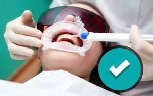 Repetición del proceso de blanqueamiento dental