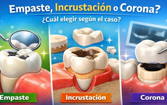 Empaste, incrustación o Corona
