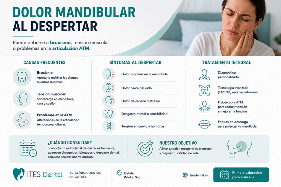 dolor mandibular, causas, síntomas y tratamientos